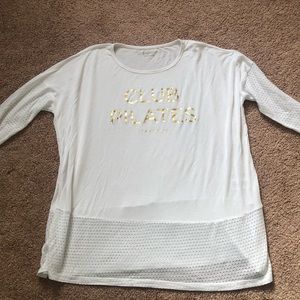 Club Pilates 3/4 Sleeve Mesh Shirt